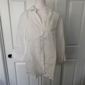 Chico's No Iron Linen Shirt - Sz 1